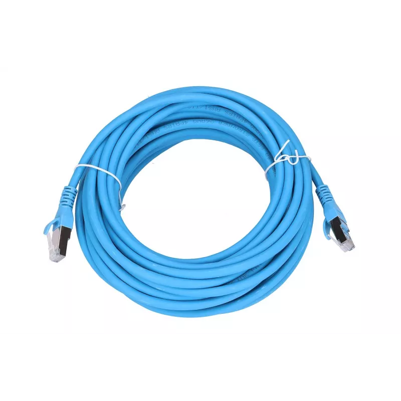 Extralink Cat.6A S/FTP patch kábel 10m, medený sieťový kábel, 10Gbit/s