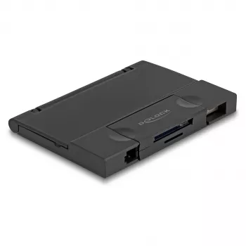Čítačka kariet DeLOCK 91014 USB 3.2 Gen 1 Type-A/Type-C čierna MicroSD SD