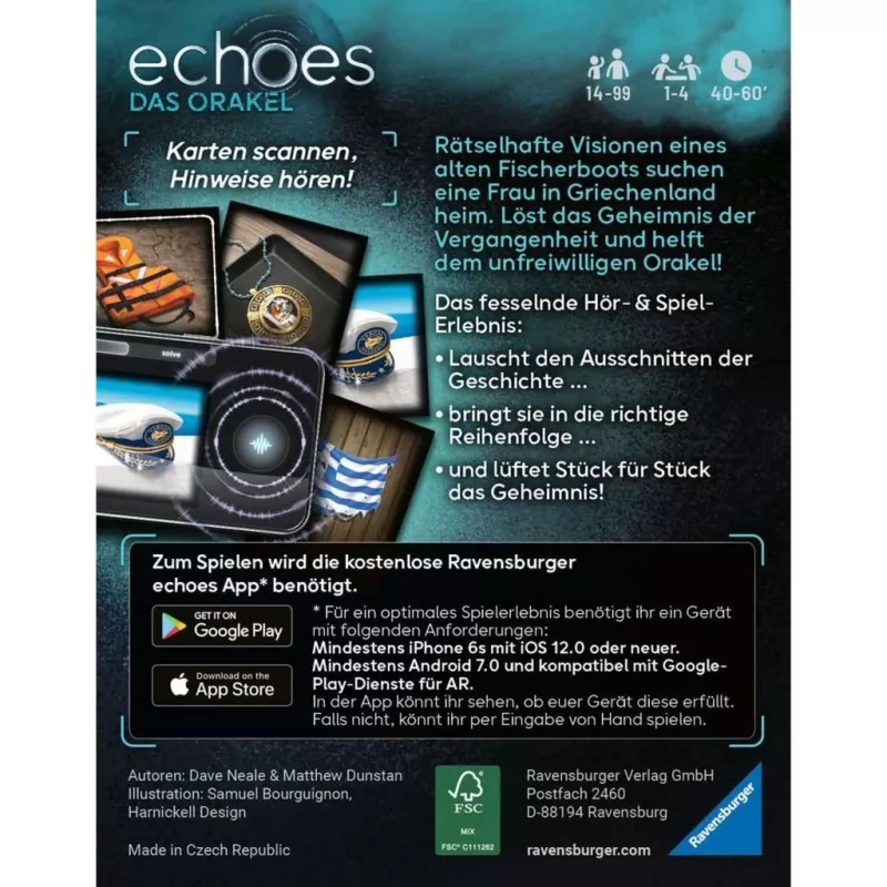 echoes Das Orakel, rodinná hra