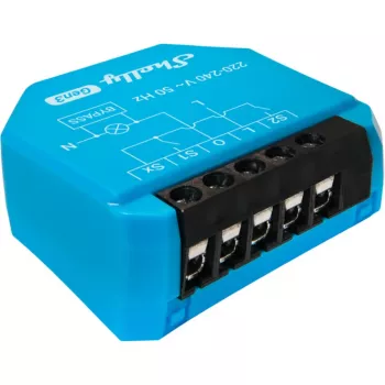 WiFi ovládač osvetlenia Shelly Shelly_1L_Gen3 — 1-kanálový modul bez nulového vodiča, 220–240 V, WiFi/Bluetooth, 802.11 b/g/n