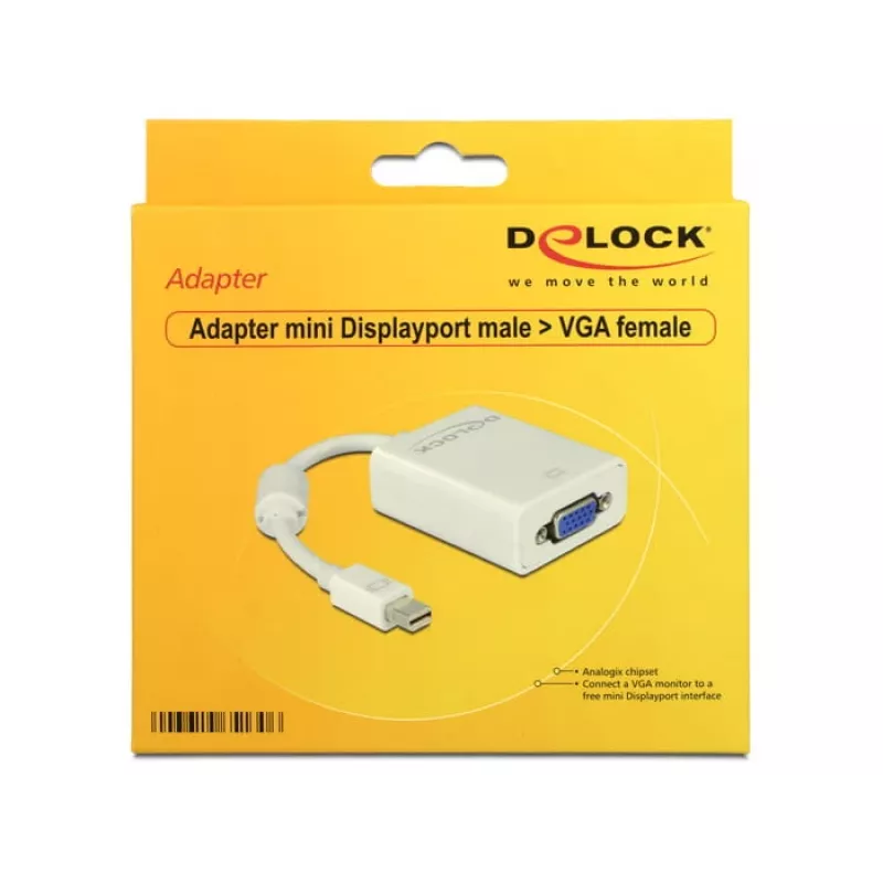 Adaptér mini DisplayPort VGA DeLOCK 65130