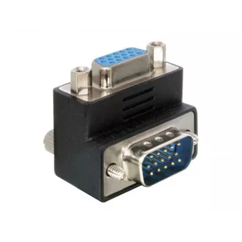 Delock adaptér VGA konektor samec/samica 90° zahnutý (65171)