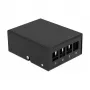 Patch panel DeLOCK Keystone 4 porty čierny