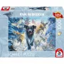 Mark Fredrickson: Hundeliebe – čierny labrador v snehu, puzzle 1000 dielikov