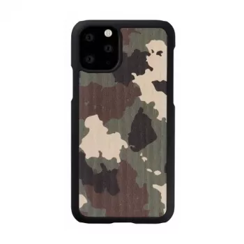 Puzdro na smartphone man and wood pre iPhone 11 Pro — maskáčová čierna ochranné puzdro