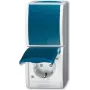 BUSCH JAEGER 2601/6/20 EBW-53 - typ F - 2P+E - modrá - biela - IP44 - 250 V - 16 A
