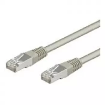 Wentronic Goobay CAT 5e Patch kábel, SF/UTP, sivá, 0,5 m - CCA medená zmes (50143)