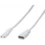 LogiLink - predlžovací napájací kábel - IEC 60320 C8 na IEC 60320 C7 - 2 m - zalievaný - biely