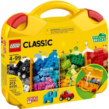LEGO 10713 Classic Creative kufrík úložná krabica na hračky so zábavnými farebnými kockami darček pre deti od 4 rokov chlapcov & dievčatá jednotlivé