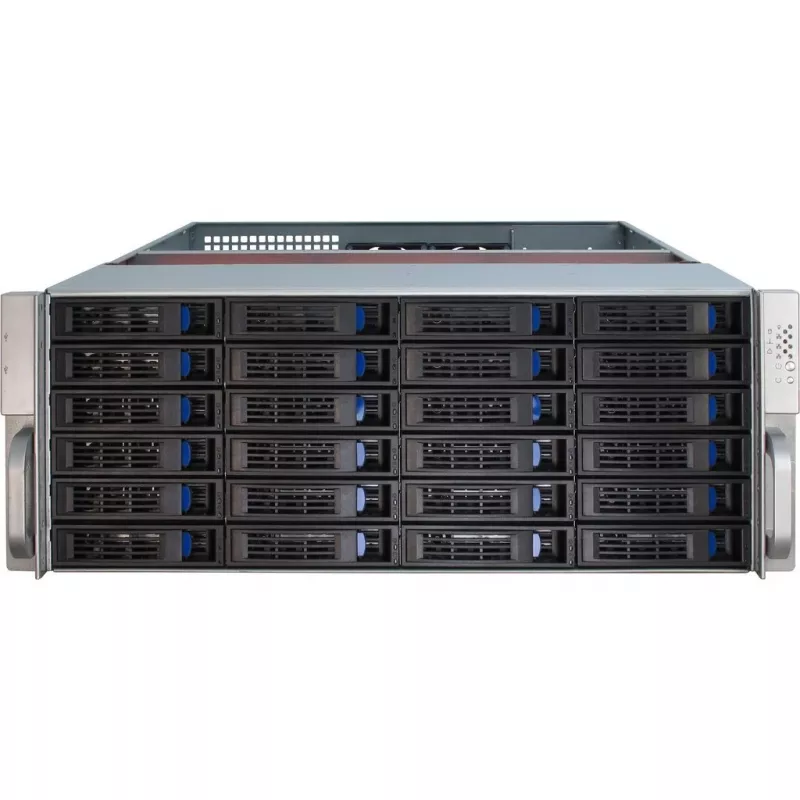 Serverová skriňa Inter-Tech 4U-4424 rack čierna, strieborná