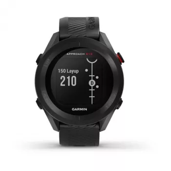 GPS golfové hodinky GARMIN Approach S12 čierna, 43 mm puzdro, silikónový remienok, 30 h GPS batéria