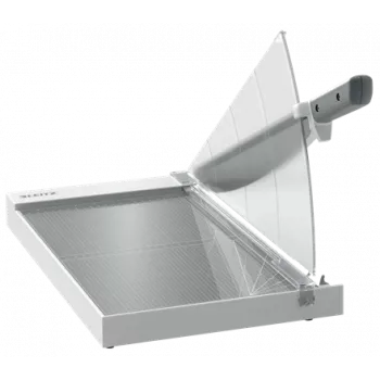 Leitz Precision kancelárska rezačka papiera A4+, 15 listov, manuálne upnutie, nehrdzavejúca oceľ, A4 Maxi, 80 g/m², sklo