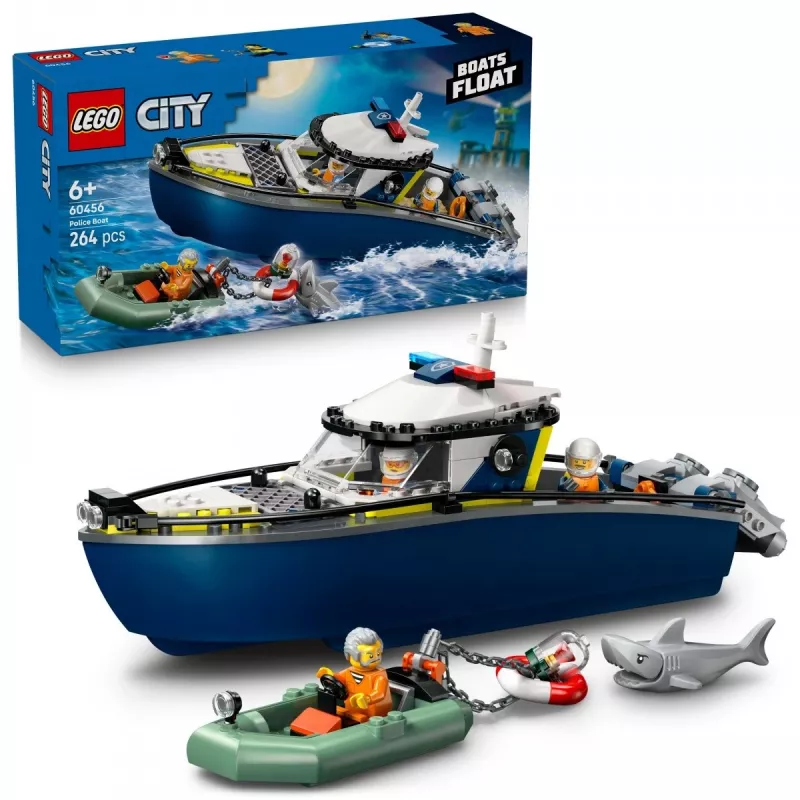 LEGO CITY 60456 Policajná loď prenasledovanie
