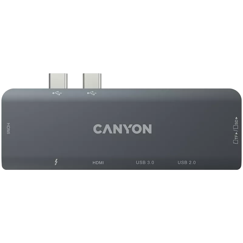 Canyon DS-5 USB 2.0 Type-C sivý SD čítačka kariet 60 Hz