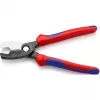 Knipex 95 12 200 nožnice na káble s dvojitou reznou hranou, 200 mm