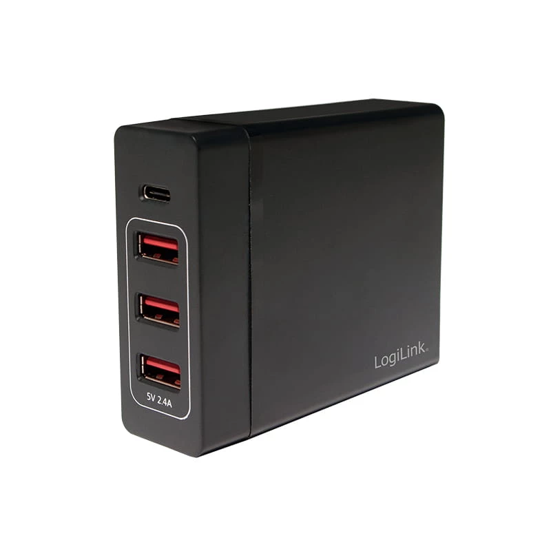 Interiérová nabíjačka LogiLink PA0122 univerzálna čierna USB