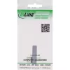 InLine USB4 adaptér, USB-C konektor samec/samica vertikálne vpravo/vľavo zahnutý, hliník, sivý