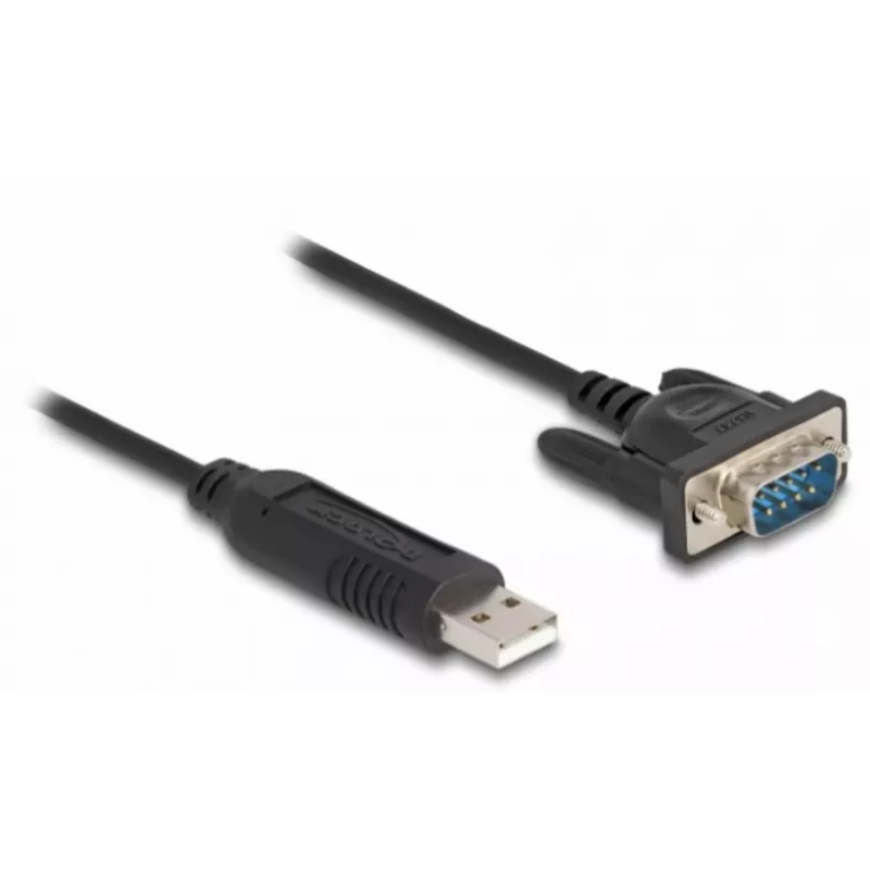 DeLOCK USB 2.0 na sériový RS-232 adaptér 50 cm FTDI čierna