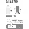 Kempingová nafukovacia matrace Dallas Twin 41033 (citronella)