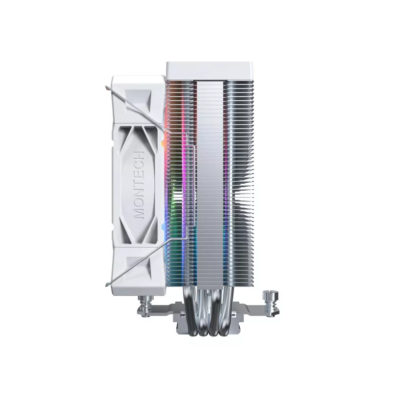 Montech NX400 White ARGB vzduchový chladič CPU, 120 mm, multi-socket, biely