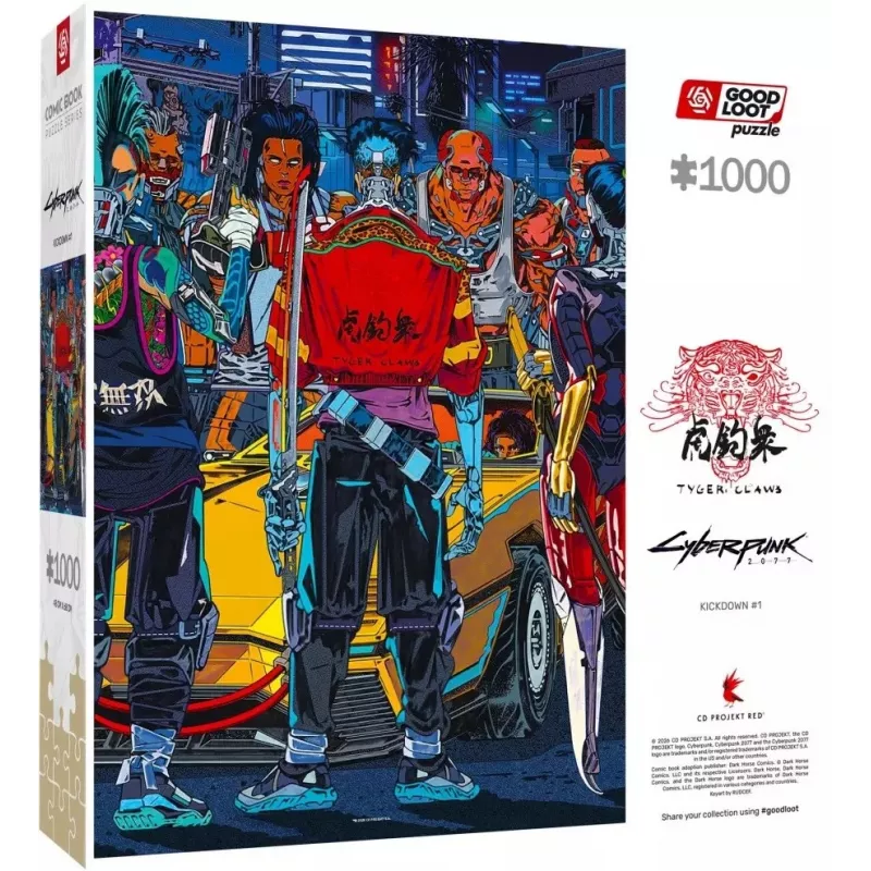 Good Loot Comic Book Puzzle: Cyberpunk 2077 Kickdown, 1000 dielikov