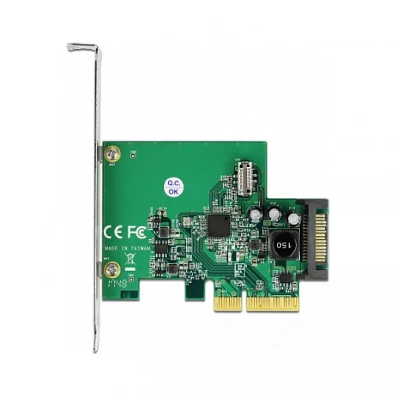 DeLOCK PCI Express x4 karta na 1 x interný USB 3.2 Gen 2 Key B 20-pinový konektor samica