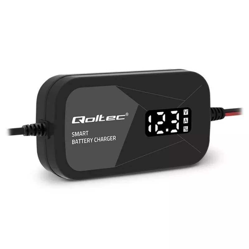 Nabíjačka batérií QOLTEC 52492 12V 2A s mikroprocesorovým riadením a regeneráciou článkov