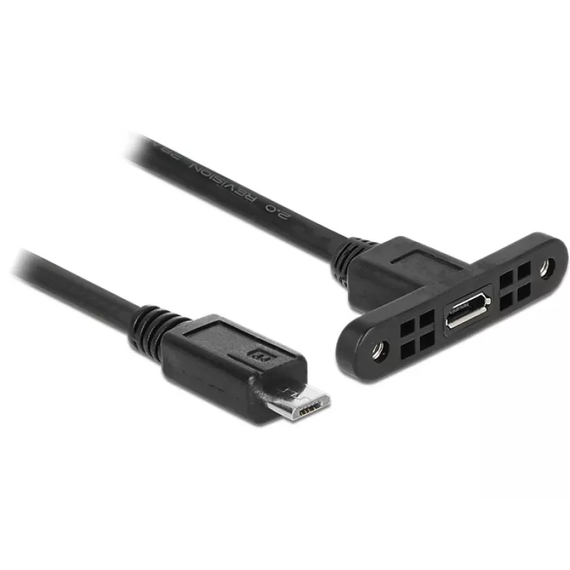 USB kábel DeLOCK 85245 USB 2.0 0,25 m Micro-USB B čierny