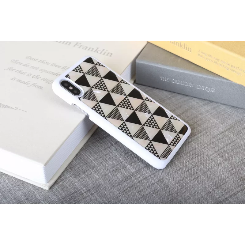 iKins Pyramid puzdro pre iPhone XS/X, biele, K1623H