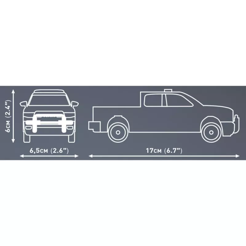 Stavebnica Cobi RAM 1500 Police 24608 2-in-1 model, stavebnica, prestaviteľná