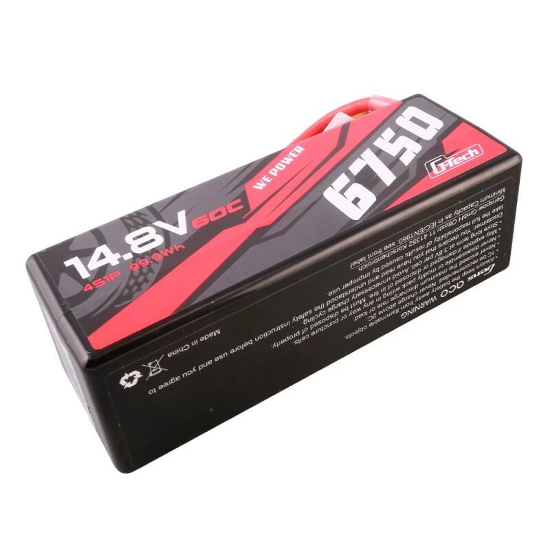Gens ace G-Tech 6750mAh 14.8V 60C 4S1P 14# XT90 batéria