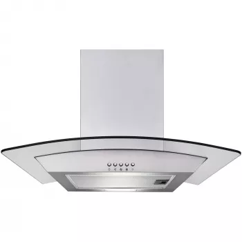 Nástenný digestor Respekta Nova – nerez, odťah 307 m³/h, prípojka 150 mm, tlačidlové ovládanie