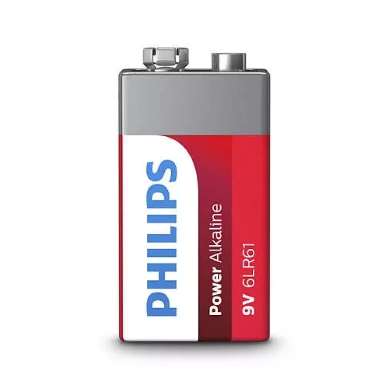 Jednorazová batéria Philips Power Alkaline Battery 6LR61P1B/10