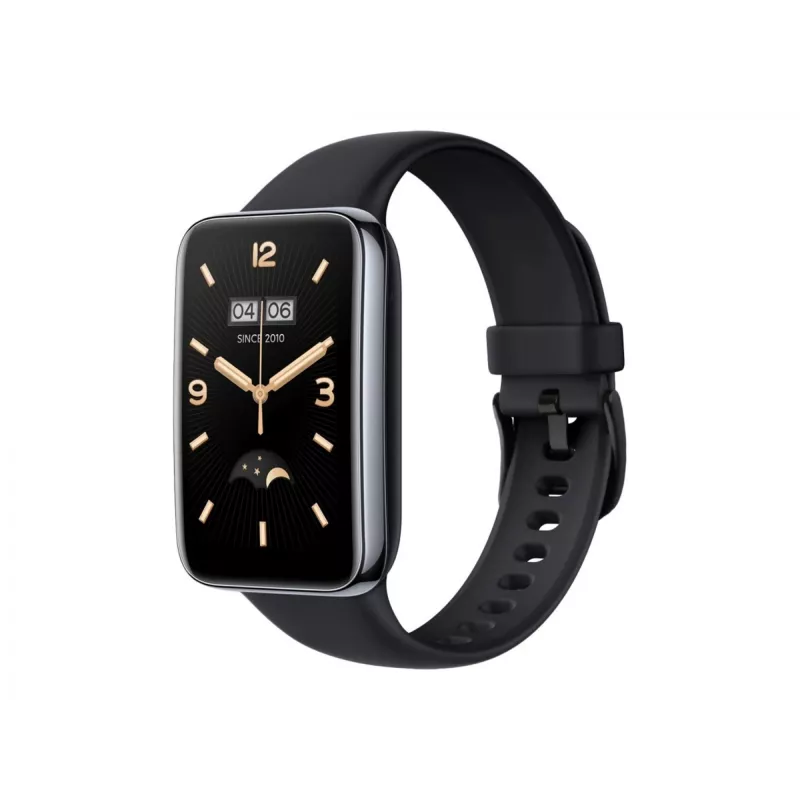 Silikónový náramok FIXED pre Xiaomi Mi Smart Band 7 Pro – čierny, nastaviteľný, vodoodolný
