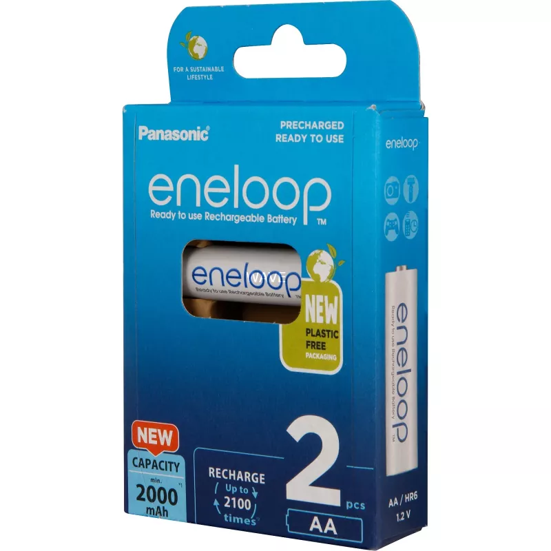 Akumulátory PANASONIC ENELOOP AA 2000 mAh 2 kusy (BK-3MCDE/2CP)