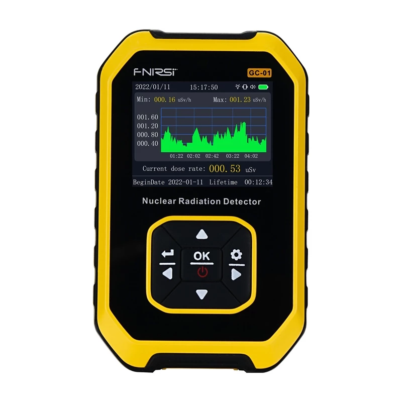 FNIRSI GC-01 detektor jadrového žiarenia