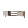 TV skrinka Cama ALMERA 180,5×42×52,5 cm orech/cashmere – povrch z drevotriesky, orechový rám