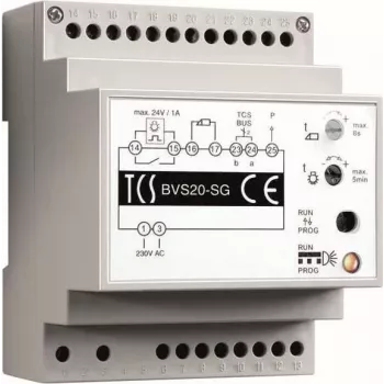 TCS BVS20-SG - napájací zdroj - sivý - biely - plast - 0 - 40 °C - CE - 72 mm
