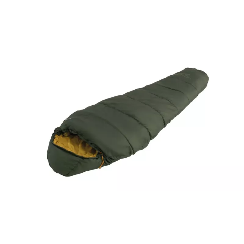 Spací vak easy camp Falcon III mumia -4°C, polyester, zelený, veľkosť M