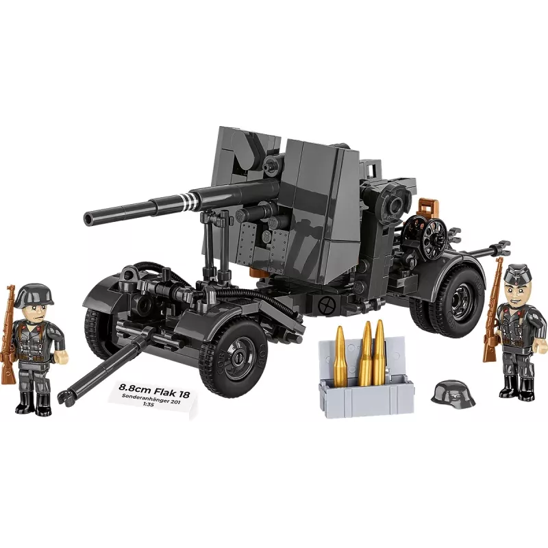 Stavebnica Cobi 8,8-cm Flak s prívesom – 360 dielov