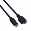 ROLINE - USB kábel - Micro-USB 3.0 Type-B (M) na USB Type-C (M) - 1 m - čierny (11.02.9006)