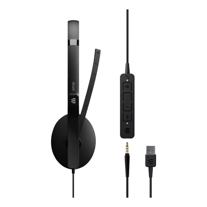 EPOS ADAPT 165T USB II Headset káblový cez hlavu kancelária/call centrum USB Type-A čierna