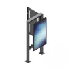 Edbak POK101 oceľové puzdro pre Digital Signage displej, čierna, na výšku 862x200x1981mm