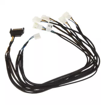 Akasa Flexa FP5S PWM rozdeľovací kábel (5 ventilátorov) - opletený, 45 cm (AK-CBFA07-45)