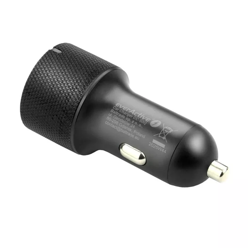 Auto nabíjačka everActive CC-50Q QC3.0 75W s podporou Quick Charge 3.0 a USB portami