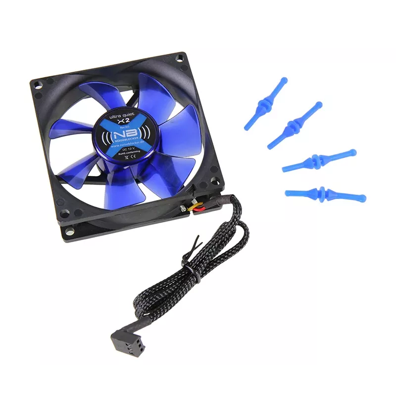 Noiseblocker BlackSilentFan X2 ITR-X-2 ventilátor do skrinky, 80 x 80 x 25 mm