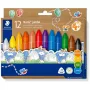 Voskovej pastelky Staedtler Noris Jumbo — 12 farieb, netoxické, jumbo veľkosť