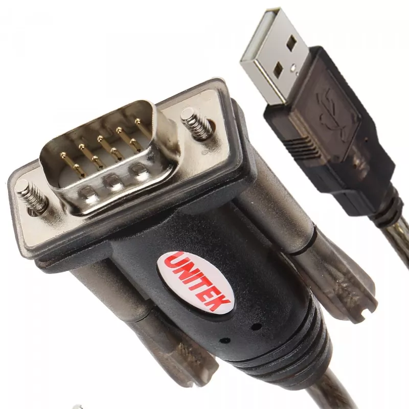 UNITEK Y-105 sériový kábel čierny 1,5 m USB Type-A DB-9