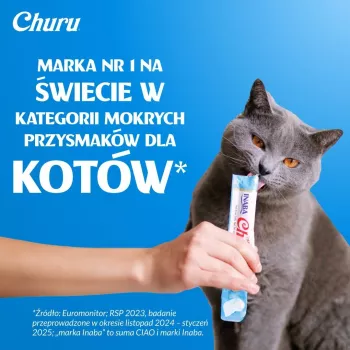 INABA Churu tuniak-kura mix – maškrty pre mačky – 120x14g