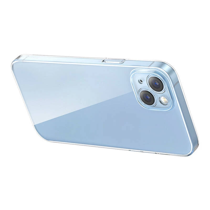 Ochranné puzdro Baseus Crystal Series pre iPhone 14 Plus s tvrdeným sklom na zadnej strane